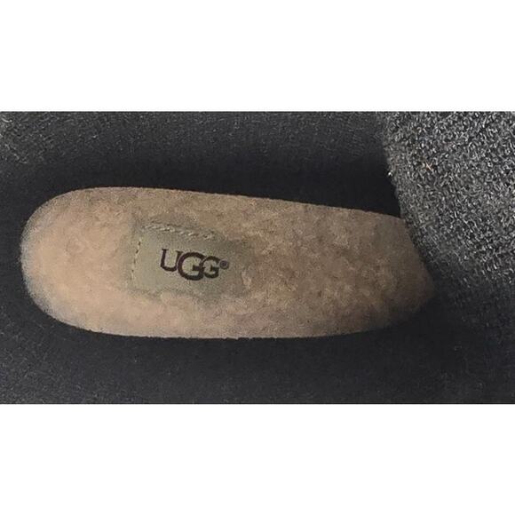 UGG Sienna Black Glossy Rain Rubber Boots Shearling Insole Made in USA Womens 10 - Picture 7 of 11